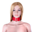 Кожаный ошейник с кольцом photo 3