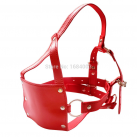 Кожаная маска-кляп на ремнях photo 2