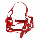 Кожаная маска-кляп на ремнях photo 1