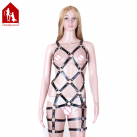 Костюм с ремнями. Кожа. Черный. photo 2