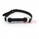 Черный силиконовый кляп Smspade photo 3