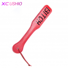 Шлепалка для порки. Черный. Кожа. photo 5