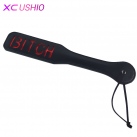 Шлепалка для порки. Черный. Кожа. photo 4