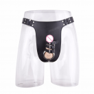 Мужские кожанные трусы с ремнями photo 2