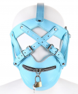 Голубая маска из исскуственной кожи photo 2