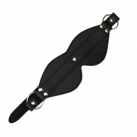 Черная кожанная повязка на глаза photo 1