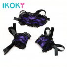 Кружевная маска и наручники IKOKY 2 шт./комплект photo 2