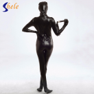 Черный латексный секс-костюм с отверстиями photo 6