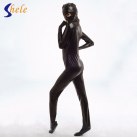 Черный латексный секс-костюм с отверстиями photo 3