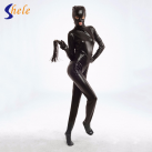 Черный латексный секс-костюм с отверстиями photo 1