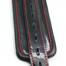 Черные наручники на лодыжки Smspade из натуральной кожи с металлической цепью photo 1