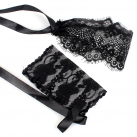 Кружевная повязка на глаза и наручники photo 5