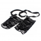 Кружевная повязка на глаза и наручники photo 3