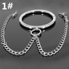 Металлический ошейник с зажимами для сосков, диаметр 120/140 мм, 350 гр photo 2