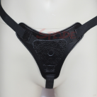 Черный страпон с силиконовым фаллоимитатором, 130*35 мм photo 1