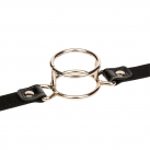 Кляп с двойным кольцом. Кожа. photo 6