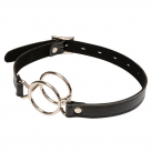 Кляп с двойным кольцом. Кожа. photo 2
