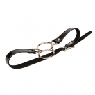 Кляп с двойным кольцом. Кожа. photo 5