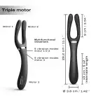 Вібратор-стимулятор Dorcel INFINITE JOY BLACK, багатофункціональний, унісекс photo 3