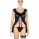 Кружевное эротическое белье черное photo 3