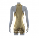 Латексный эротический костюм золотого цвета photo 1