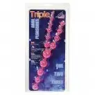 Анальний стимулятор TRIPLE ANAL PLEASURES, рожевий photo 3