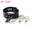 Ошейник с зажимами для сосков. На цепочке. photo 3