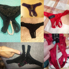 Трусики 6 цветов с бусинами в области промежности photo 1