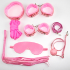 Кожанный красный набор для БДСМ - 7 предметов photo 3