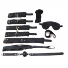 Кожанный красный набор для БДСМ - 7 предметов photo 5