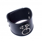 Кожаный ошейник с металлическим кольцом photo 3