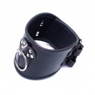 Кожаный ошейник с металлическим кольцом photo 1