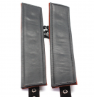 Кожанные красные наручники photo 1