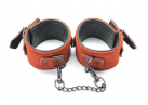 Кожанные красные наручники photo 3