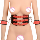 Корсет Leather Bondage Harness с наручниками photo 2