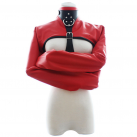 Красная смирительная рубашка с ошейником photo 2