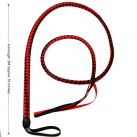 Кожаный кнут, цвет черный/красный photo 2