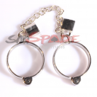 Металлические наручники с цепочкой и двумя замками photo 2