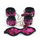 БДСМ набор из розовой фланели - 3 шт. photo 2