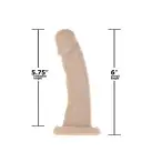 Изогнутый фаллоимитатор на присоске ADDICTION — Edward 6″ Curved Dong, вибропуля в подарок photo 3