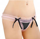 Красные кружевные трусики с отверстием  photo 1