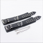 Регулируемые кожаные наручники photo 1