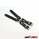 Черные кожаные наручники photo 3