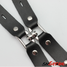 Черные кожаные наручники photo 1