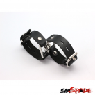 Черные кожаные наручники photo 2