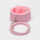 Розовый мягкий ошейник FINON с поводком photo 2