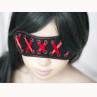 Черная повязка на глаза с красными завязками photo 2