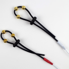 Кольца для пениса с подключением к электростимулятору. С золотыми шариками. photo 5