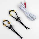 Кольца для пениса с подключением к электростимулятору. С золотыми шариками. photo 1