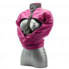 Смирительная рубашка розовая с открытой грудью photo 3